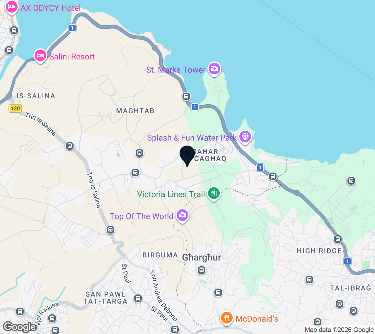 Mapa de Bahar ic-Caghaq