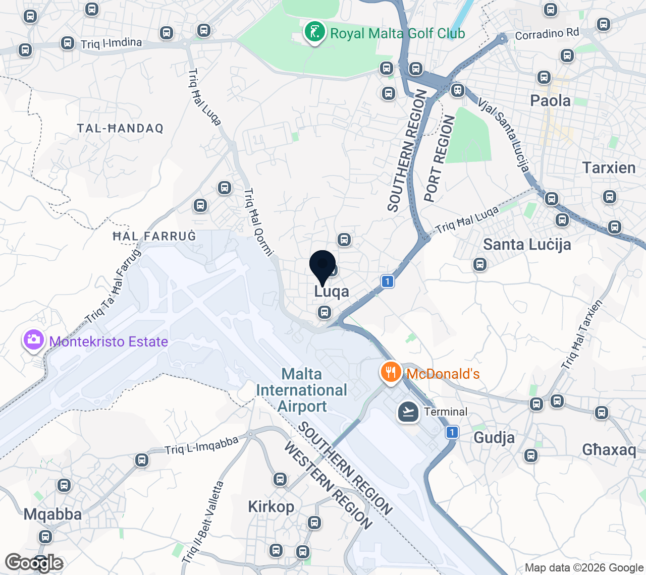 Mapa de Luqa