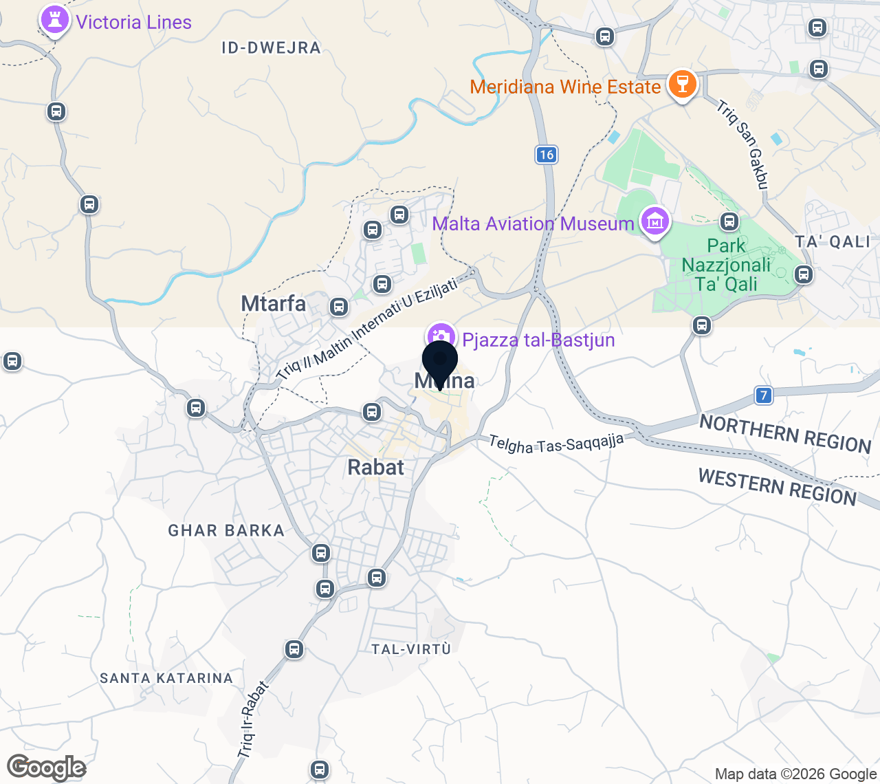 Mapa de Mdina