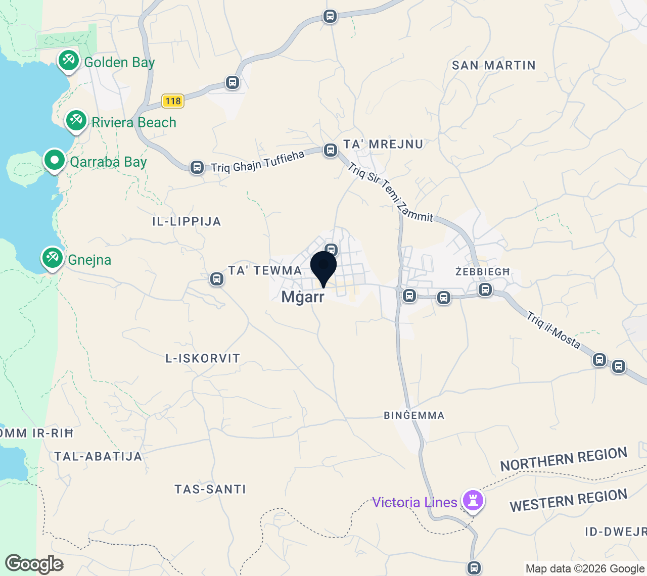 Mapa de Mgarr