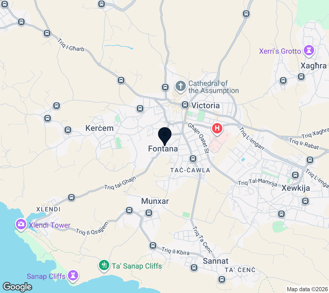 Mappa di Fontana
