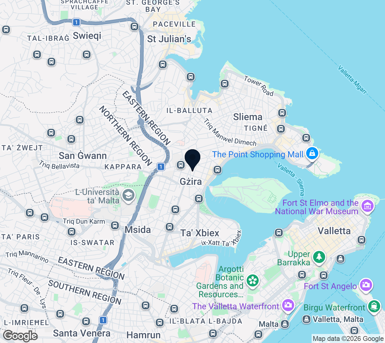 Mappa di Gzira