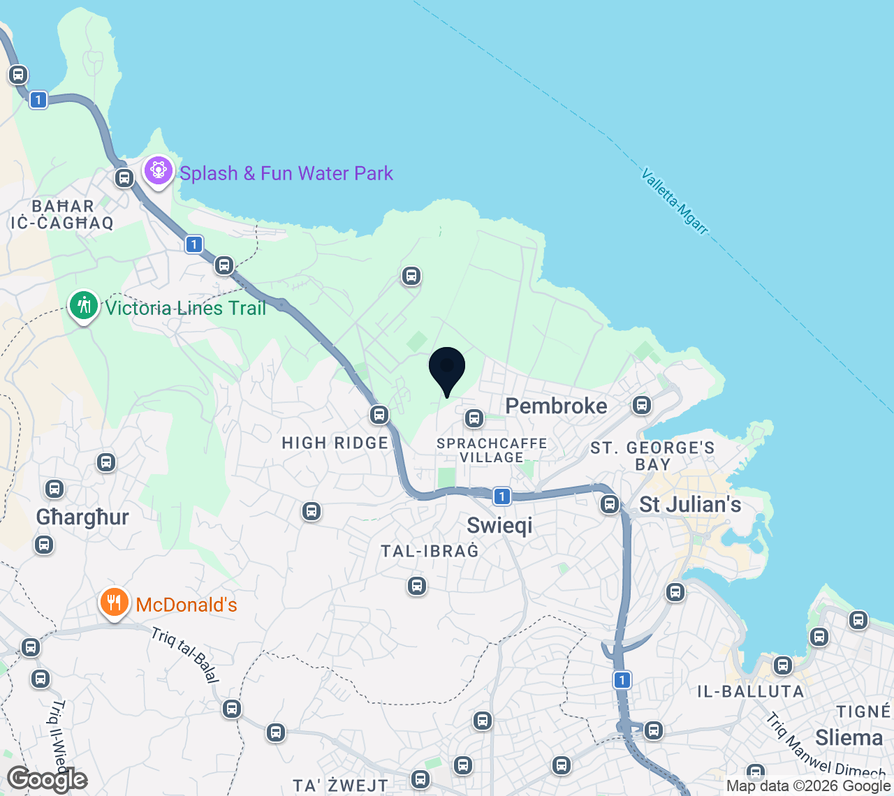 Mappa di St Andrew's