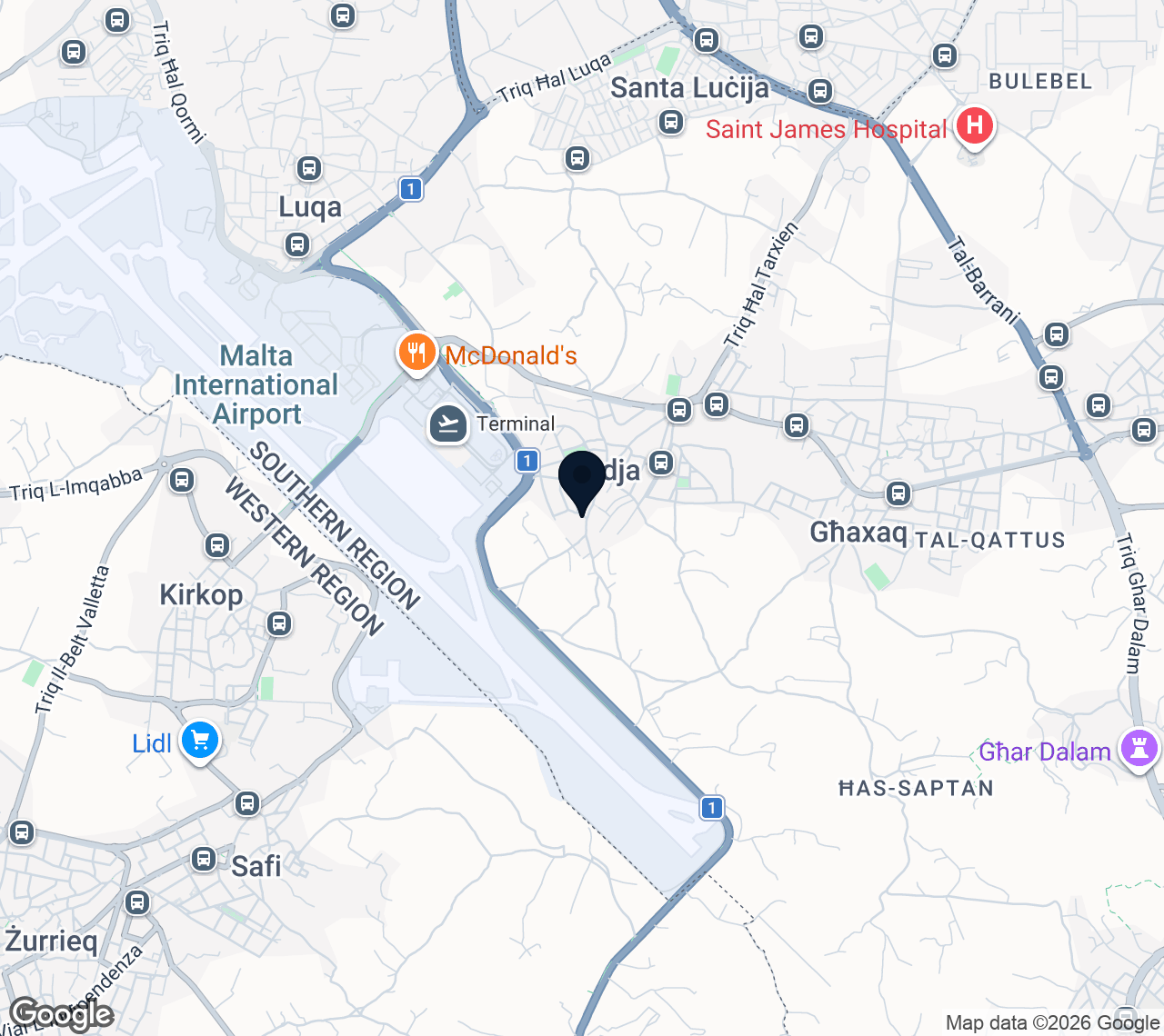 Map of Gudja