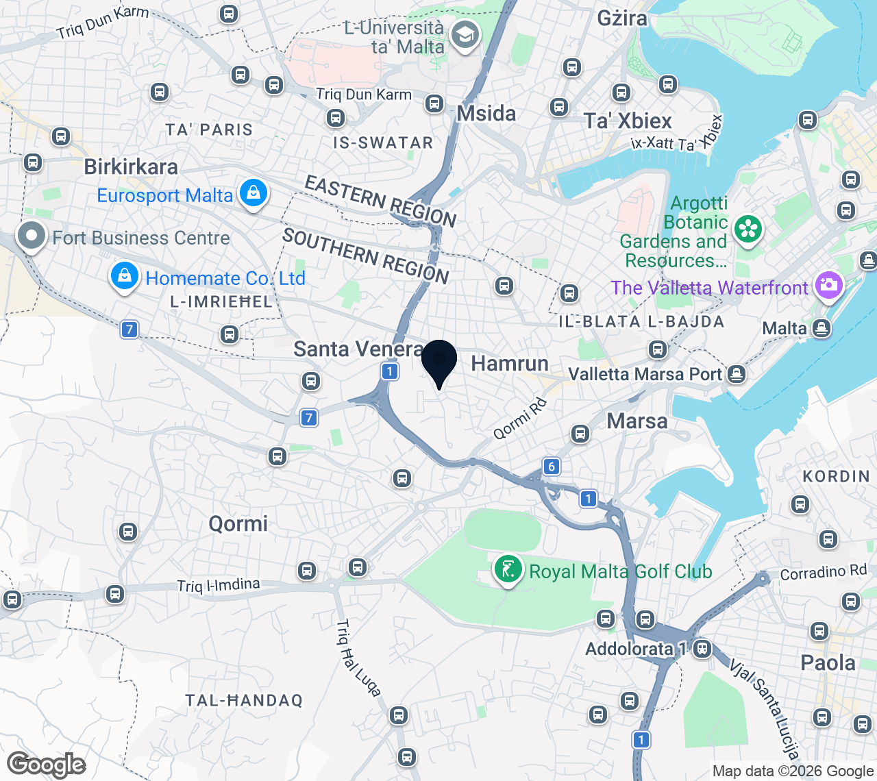 Map of Hamrun