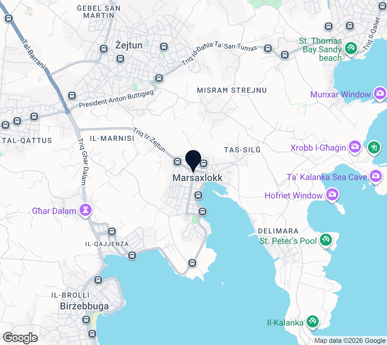 Map of Marsaxlokk