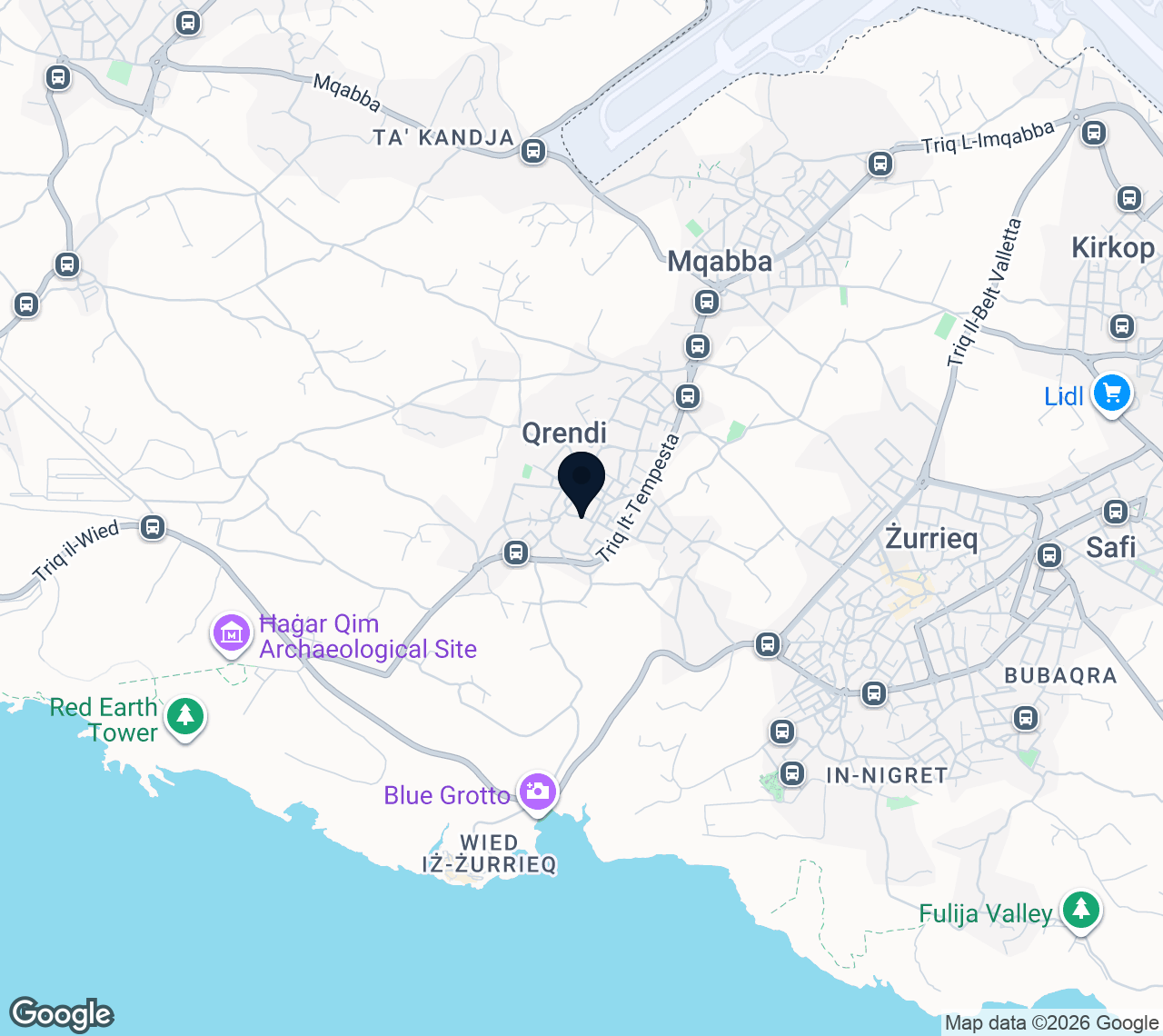 Map of Qrendi