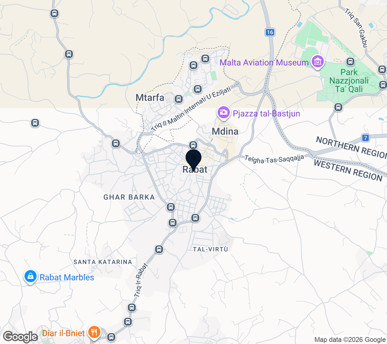 Map of Rabat