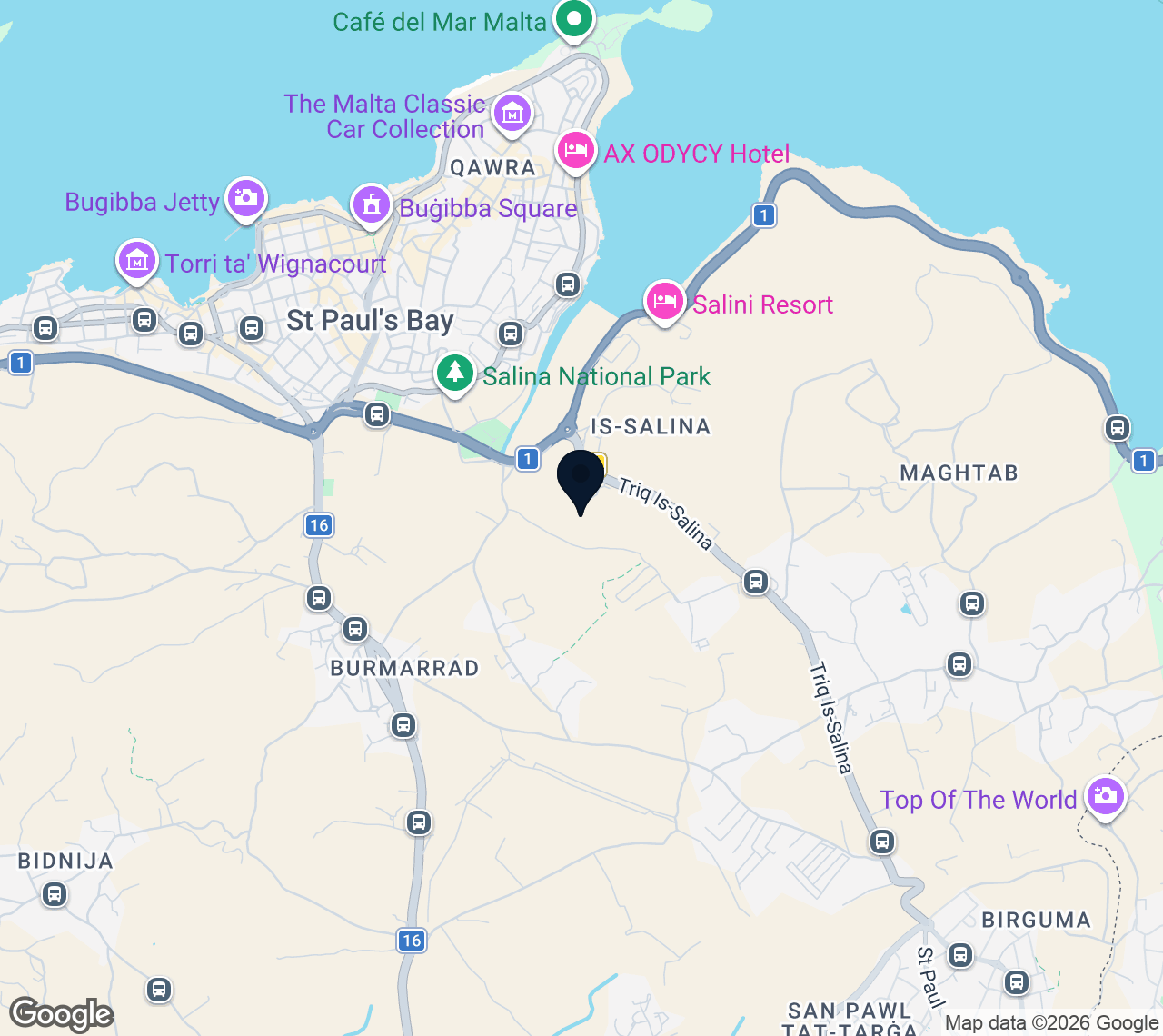 Map of Salina