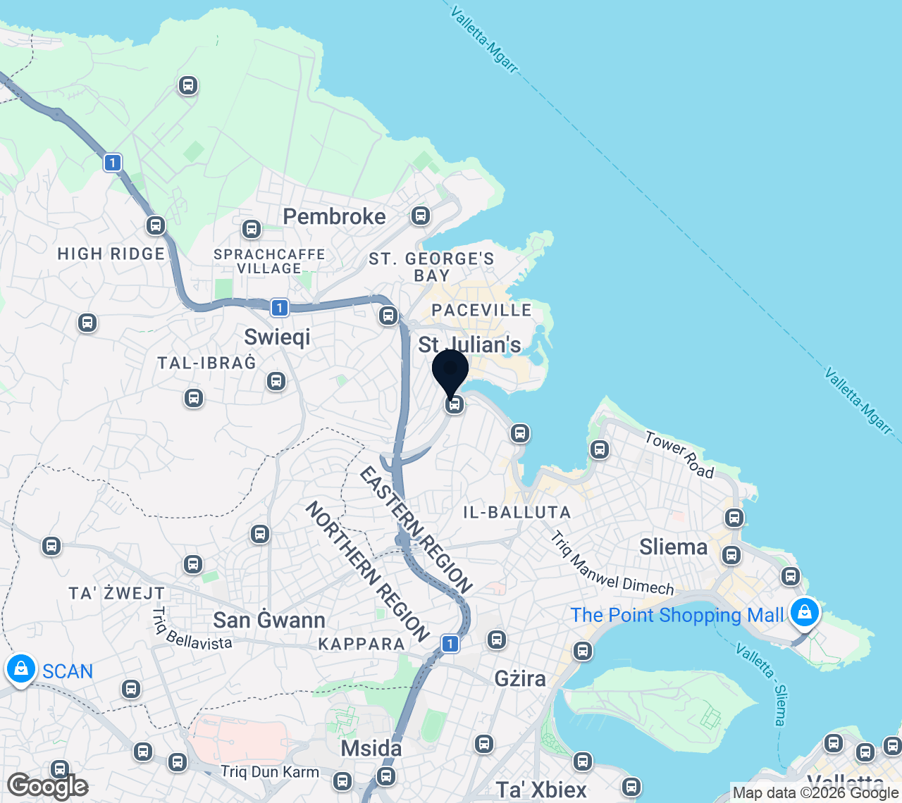 Map of San Giljan