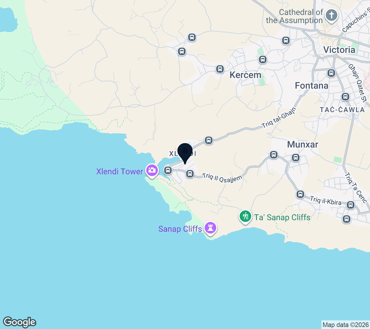 Map of Xlendi